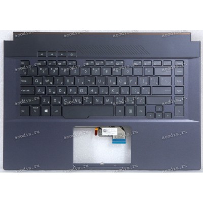 Keyboard Asus W500G5T-2I тёмно-серая, русифицированная (90NB0PW1-R31RU0, 13N1-AVA0411)+Topcase c подсветкой