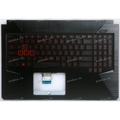 Keyboard Asus FX504GD-1A чёрная нерусифицированная (90NR00J1-R31UI1, 3BBKLTAJNKAO)+Topcase
