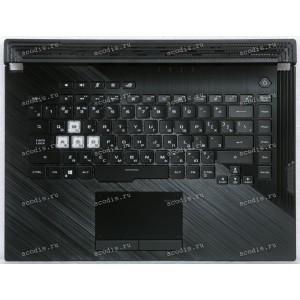 Keyboard Asus G531GT, G531GV-1C, G531GW чёрная матовая русифицированная (90NR01I3-R30RU0, 13N1-8HA0F01)+Topcase