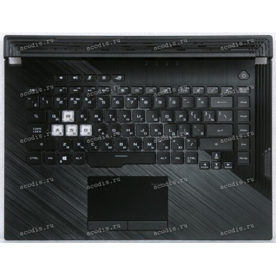 Keyboard Asus G531GT, G531GV-1C, G531GW чёрная матовая русифицированная (90NR01I3-R30RU0, 13N1-8HA0F01)+Topcase