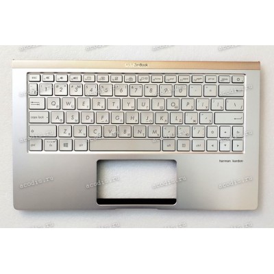 Keyboard Asus UX333FA-3S серебристая русифицированная (90NB0JV4-R31RU0, 13N1-6AA0P02, 13NB0JV0P14012, NSK-WU0LN(WU0BU-A02, NSK-WU1BU 0R, 9Z.NFTBU.10R, 0KNB0-1629RU00, 0KN1-6A2RU13 R1.0, SF-2196, 6K+NFT0M.00A)+Topcase
