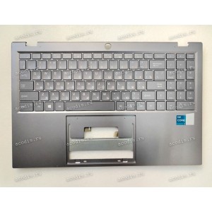 Keyboard Irbis 15NBP3500, 15NBP3506 серебро + Topcase (Silver/Silver/Matte/RUO/LED)