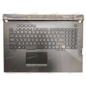 Keyboard Asus G732LXS-1A чёрная матовая русифицированная (90NR0431-R31RU0, 6051B1402811, 0KNR0-6818RU00)+Topcase K/B_(RU)_MODULE ((BL)(RGB PER KEY)(W/TP)X80) Оригинал