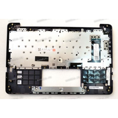 Keyboard Asus E203MA-1B чёрная матовая на сером, русифицированная (90NB0J02-R31RU0, 39XKCTCJN10, 0KNL0-1101RU00)+Topcase