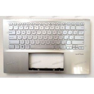 Keyboard Asus X432FA-2S, X432FL серебристый русифицированная (90NB0M62-R31RU0, 39XKQTAJN00, 0KNB0-262RRU00)+Topcase