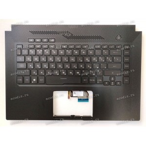 Keyboard Asus GU502DU чёрная матовая русифицированная (90NR0213-R31RU0, 13N1-8LA0701, 3NR0213AP0201, V184662ES1 RU, 0KN1-8L3RU21, 0KNR0-461ARU0)+Topcase