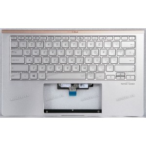 Keyboard Asus UX434DA-2S серебристый, русифицированная (90NB0PD6-R31RU0, 13N1-A6A0221)+Topcase