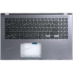Keyboard Asus X509DA-1G серая, русифицированная (90NB0P52-R31RU0, 13NB0MZ2P03012)+Topcase