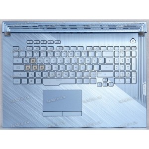 Keyboard Asus G731GU-1F светло-голубая русифицированная (90NR01T6-R37RU0, 13N1-9BA0N01)+Topcase