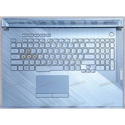 Keyboard Asus G731GU-1F светло-голубая русифицированная (90NR01T6-R37RU0, 13N1-9BA0N01)+Topcase