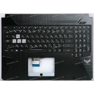 Keyboard Asus FX505DU-1A чёрная матовая русифицированная (90NR0271-R31RU0, 13N1-5JA0901)+Topcase