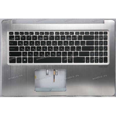 Keyboard Asus X580GD-1A серебристый металлик, русифицированная (90NB0HX1-R31RU1, 13N1-29A0311)+Topcase