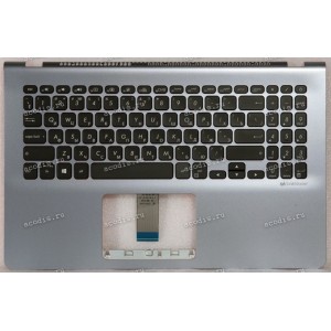 Keyboard Asus X530UA-1B серая русифицированная (90NB0I92-R32RU0, 13NB0IA2P03012)+Topcase