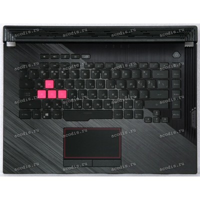 Keyboard Asus G15, G512WS-1H чёрная матовая русифицированная (90NR0343-R31RU0, 6051B1433101)+Topcase
