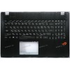 Keyboard Asus GL553VD, GL553VE-1A чёрная матовая русифицированная (90NB0DX1-R30RU0, 13N1-0BA0B21, 0KN1-0B4RU21, 0KNB0-6676RU00, V156362CS2)+Topcase GL553VE-1A K/B_(RU)_MODULE/AS (W/LIGHT/SPEAKER)(RGB)