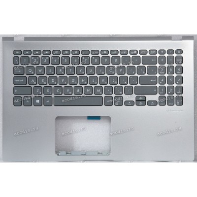 Keyboard Asus X509FA-1S серебристая русифицированная (90NB0MZ1-R31RU0, 13NB0MZ1P03013)+Topcase