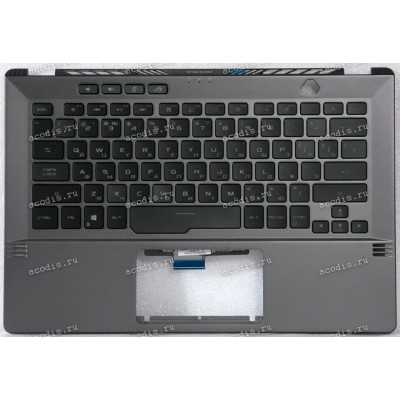 Keyboard Asus GA401II, GA401IH, GA401IU, GA401IV-1E тёмно-серый русифицированная (90NR03F3-R31RU1, 6053B1788121, 90NR03F3-R31RU2)+Topcase