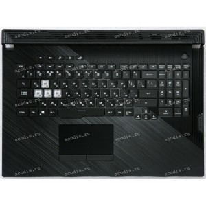 Keyboard Asus G731GU-1C чёрная матовая русифицированная (90NR01T3-R33RU0,13N1-9BA0901)+Topcase