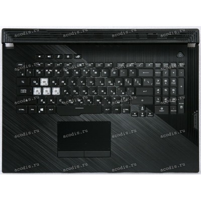 Keyboard Asus G731GU-1C чёрная матовая русифицированная (90NR01T3-R33RU0,13N1-9BA0901)+Topcase