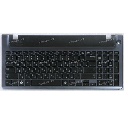 Keyboard Samsung NP350V5C-S1E, NP355V5C-S0CRU черная матовая русифицированная (BA59-03270C, CNBA5903270C, PK130RU1A02, AP0RS000810HYT, 9Z.N4NSC.10P, 9Z.N4NSC.10R)+Topcase