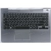 Keyboard Samsung NP530U4C-S01RU чёрная на сером, русифицированная (BA75-04038M, CNBA5903382A, BA59-03382A) + Topcase 