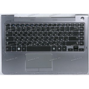 Keyboard Samsung NP530U4C-S01RU чёрная на сером, русифицированная (BA75-04038M, CNBA5903382A, BA59-03382A) + Topcase Keyboard Samsung NP530U4C-S01RU чёрная на сером, русифицированная (BA75-04038M, CNBA5903382A, BA59-03382A) + Topcase