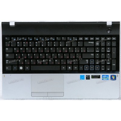 Keyboard Samsung NP300E5A-S08RU чёрная матовая, русифицированная (BA75-03405C, CNBA5903182C, BA59-03182C)+ Topcase
