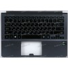Keyboard Samsung NP900X3C чёрная на сером, русифицированная (BA61-01705, CNBA5903593C, BA59-03593C) +Topcase 