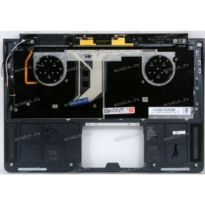 Keyboard Samsung NP900X3C чёрная на сером, русифицированная (BA61-01705, CNBA5903593C, BA59-03593C) +Topcase 