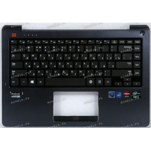 Keyboard Sаmsung NР530U4Е, NР540U4E чёрная на тёмно-синем, русифицированная (BА75-04645C, ВА59-03675C, CNВА5903675C)+Topcase 