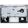 Keyboard HP ProBook 440 G8, G9, G10, 445 G8, G9, G10 (M23769-251)+Topcase чёрная матовая в серебристом топкейсе английская С подсветкой