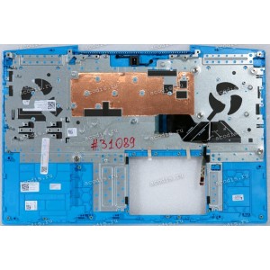 Keyboard Dell G3 15-3590, G315-1574, G315-6527, G3 3590-15 чёрная в чёрном топкейсе с подсветкой (CN-0P0NG7-YUS00-14T-3286-A00, WSSE5-BWU01-001C0, 460.0H703.0022, CN-0N4JVD-WSC00-22N-001O-A00, 38659916, 46M.0H7CS.0033, CN-0W2VM0-18566-15O-039T-A00, CN-0GG
