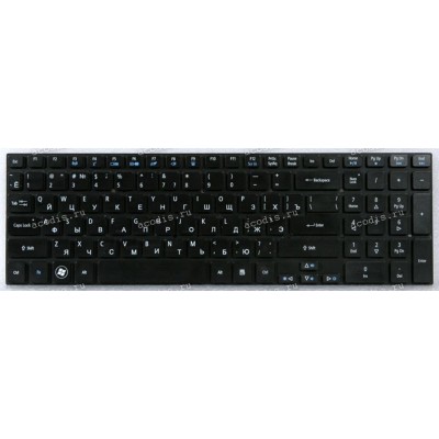 Keyboard Acer Aspire Ethos 5951G чёрная матовая, русифицированная (AEZYG700010, V125746AS1, 9ZN6KLR00)