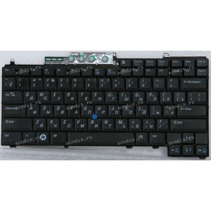 Keyboard Dell Latitude D620, D630 чёрная русифицированная (NSK-D5401, 9J.N782.401 A012, 7NT006606, D102, E178672)
