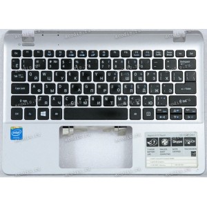 Keyboard Acer Aspire V3-112P русифицированная, чёрная на сером (EAZHK003010, NSK-R7CSQ, AEZHJ700020)