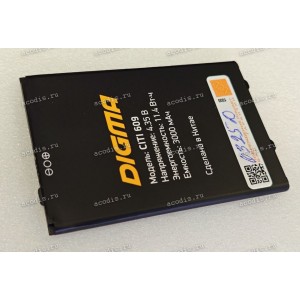АКБ Digma CITI 609 4G CS6063ML (SP11455, 3000mAh, 4.35V, 11.4Wh)
