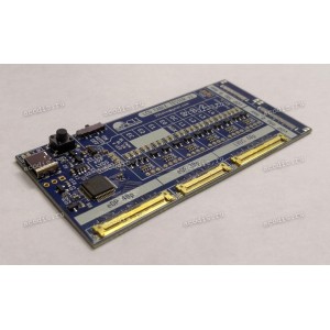 Тестер шлейфов eDP & LVDS матриц ASCCT-v2.01-2024 с аккумулятором (LCD cable tester v2.01-2024 LVDS 30 pin, LVDS 40 pin, eDP 30 pin & eDP 40 pin с шагом 0,4 и 0,5 мм)