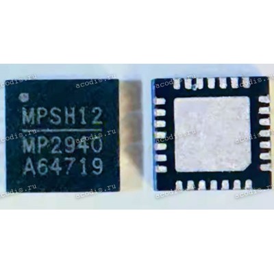 Микросхема MPS MP2940, MP2940AGRT-0022-C555-Z, MP2940AGRT-1074-C787-Z, M2940A, MP2940AGRT-107A-C787-Z, MP2940AGRT-1079-C787-Z, MP2940AGRT-107E-C787-Z, MP2940AGRT-107B-C787-Z TQFN-28 TQFN-28 (Asus p/n: 06095-02410300, 06095-02410400, 06095-02410600, 06095-
