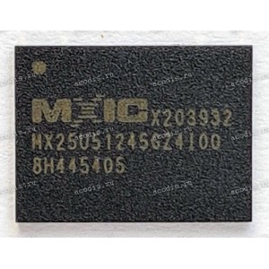 Микросхема MXIC MX25U51245GZ4I00, MX25U51245GZ4100 DTR, QPI, QUAD SPI, 64Мx8бит, 166МГц, WSON8 QFN-8 Flash Memory, Serial NOR, 512 Mbit Микросхема MXIC MX25U51245GZ4I00, MX25U51245GZ4100 DTR, QPI, QUAD SPI, 64Мx8бит, 166МГц, WSON8 QFN-8 Flash Memory, Serial NOR, 512 Mbit