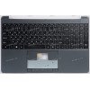 Keyboard Digma EVE 15 P417 ES5063EW, EVE 15 P418 ES5064EW + topcase (ZX-366-6) SP14592, SP22053 (Black/Matte/RUO) черная матовая русифицированная с черным топкейсом                            