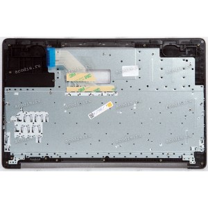 Keyboard Digma EVE 15 P417 ES5063EW, EVE 15 P418 ES5064EW + topcase (ZX-366-6) SP14592, SP22053 (Black/Matte/RUO) черная матовая русифицированная с черным топкейсом                            