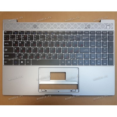 Keyboard Digma EVE 15 C423 DN15R3 + topcase без Тачпада_F0006-075_MB3501075 SP22554 (Black/Silver/Matte/RUO)