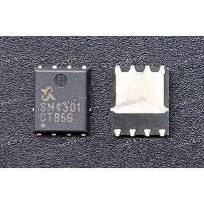 Транзистор SinoPower SM4301, SM4301PSK, SM4301PSKPC-TRG-VB SOP-8, 30V 18A 5m-@10V,18A P-Channel SO-8 MOSFETs