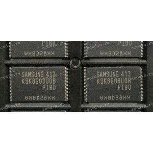 Микросхема Samsung K9K8G08U0B-PIB0, K9K8G08UOB-PIB0, K9K8G08U0B-PIBO, K9K8G08UOB-PIBO 1G X 8 FLASH 3.3V PROM, PDSO48