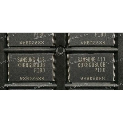 Микросхема Samsung K9K8G08U0B-PIB0, K9K8G08UOB-PIB0, K9K8G08U0B-PIBO, K9K8G08UOB-PIBO 1G X 8 FLASH 3.3V PROM, PDSO48