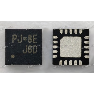 Микросхема RichTek RT8843A, RT8843AGQW WQFN3x3-20 (PJ=8C, PJ=8E, PJ=xx, PJ = xx) Multi-Phase PWM Controller with PWM-VID Reference