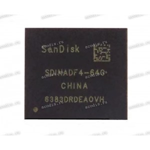 Микросхема SanDisk SDINADF4-64G-1002K 64GB TFBGA153 FW:CS1.12D FLASH (Asus p/n: 03100-00137600) NEW original
