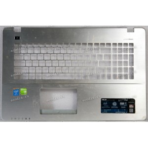 Palmrest Asus K750J, F750, R751, X750 серебристая (13N0-PIA0351, 13N0-PIP014PS-BS)