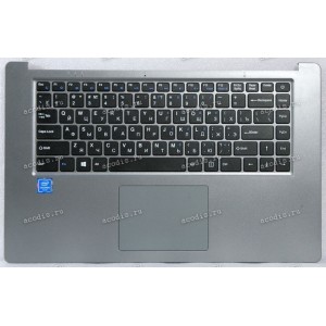 Keyboard Digma EVE 15 C423 ES5069EW + topcase (MB300-11-1 YJ-807) ES5069EW SP17451 (Black/Silver/Matte/RUO)