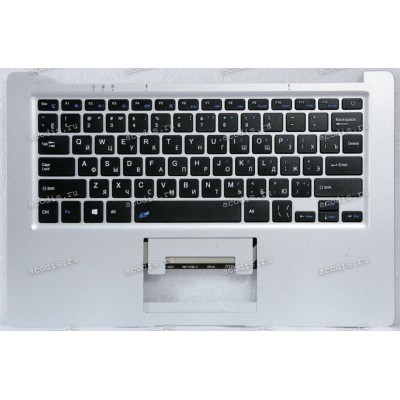 Keyboard Digma EVE 14 C405 ES4048EW + topcase MB27716023 YMS-0186-A VER:A0 SP12819 (Black/Silver/Matte/RUO)